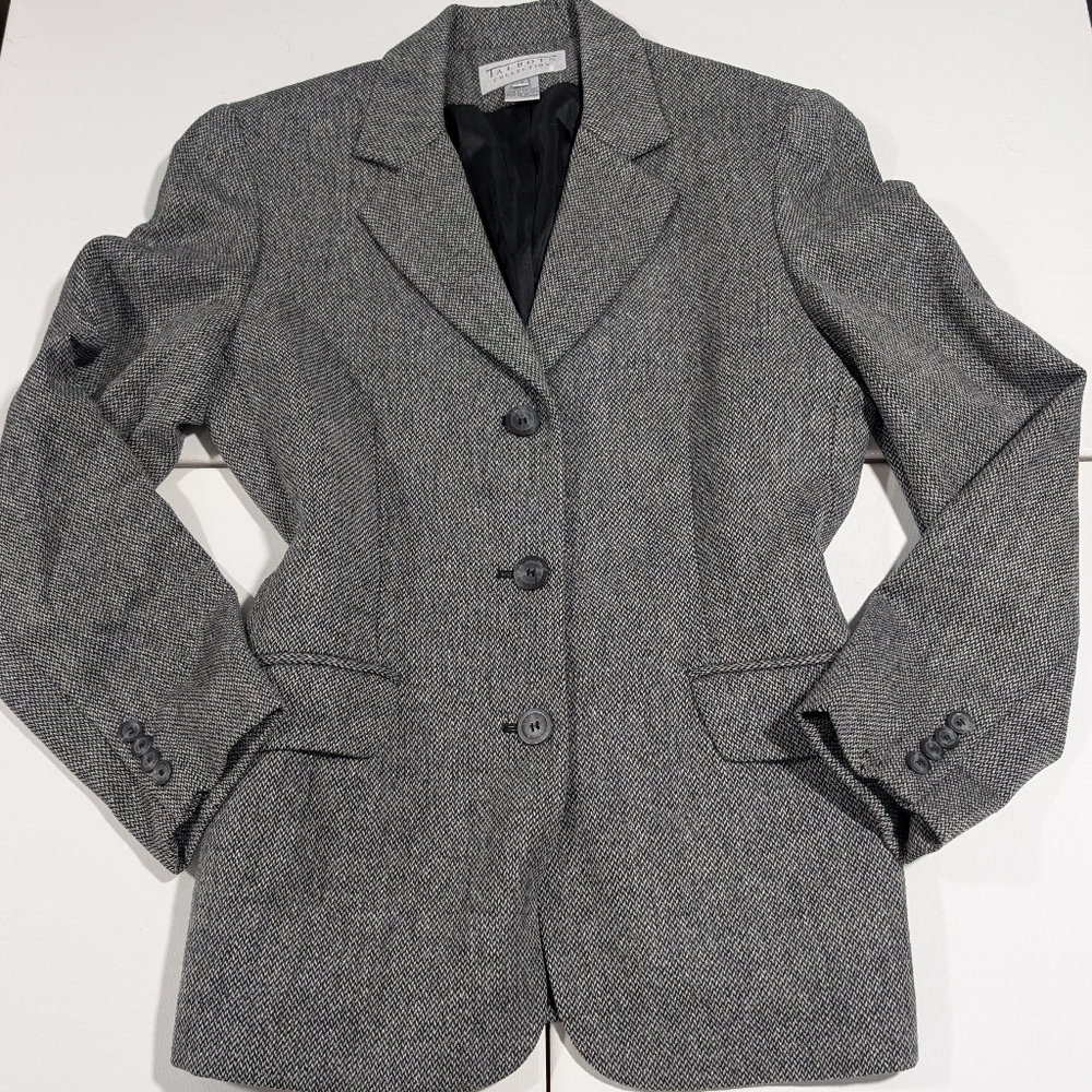 Talbots Gray Women's Size 10 or oversized Blazer